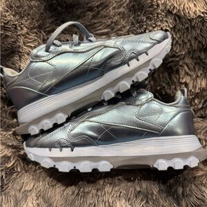 Metallic blue baby blue rebox cardi B  Sneakers